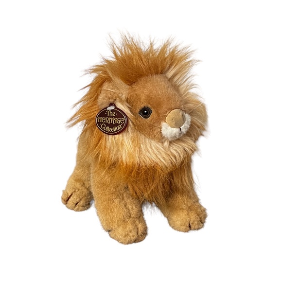 Vintage 1985 Ganz Bros Stuffed Lion from The Heritage Collection Rare W/Tag - Picture 2 of 4
